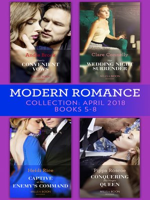 cover image of Modern Romance Collection, April 2018 Books 5--8